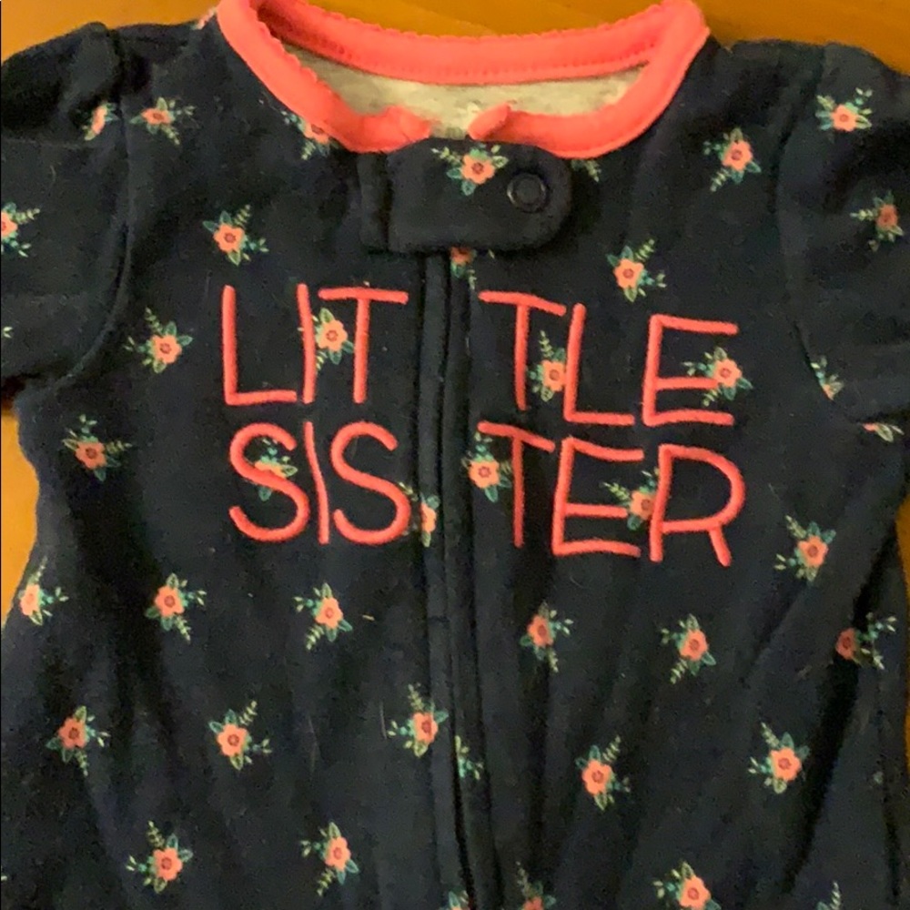 Little sleeper, one piece body suit